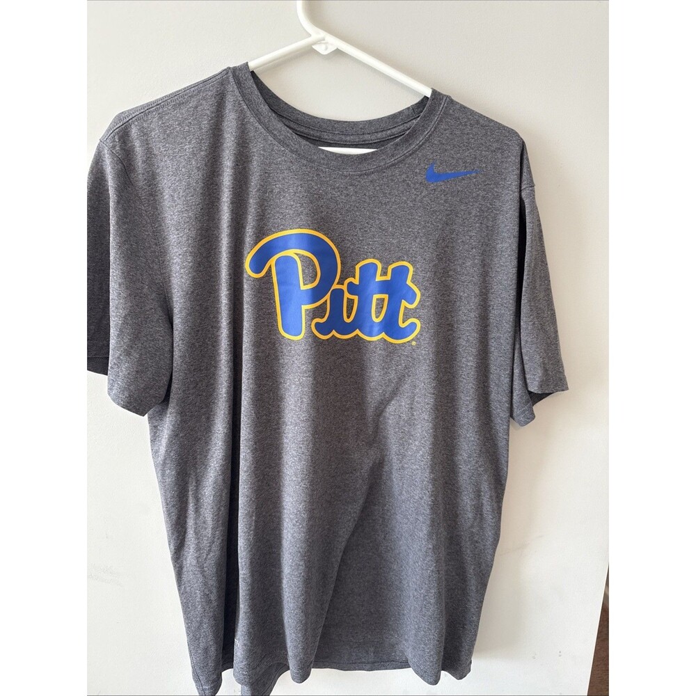 Nike Pitt Panthers Dri-FIT T-Shirt Mens Large Gray NCAA Training Tee